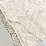 Moroccan Berber carpet m'rirt unbleached with engraved patterns 3,02x2,05m