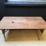 Table pliante en bois brasserie-guinguette , 6/8 couverts