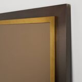 Belgian Mid-Century Belgo Chrome Mirror in Copper and Fumé Glass, 1980s