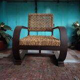 Art Deco armchair / single seater armchair