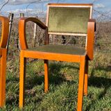 Pair of bridge armchairs 1950