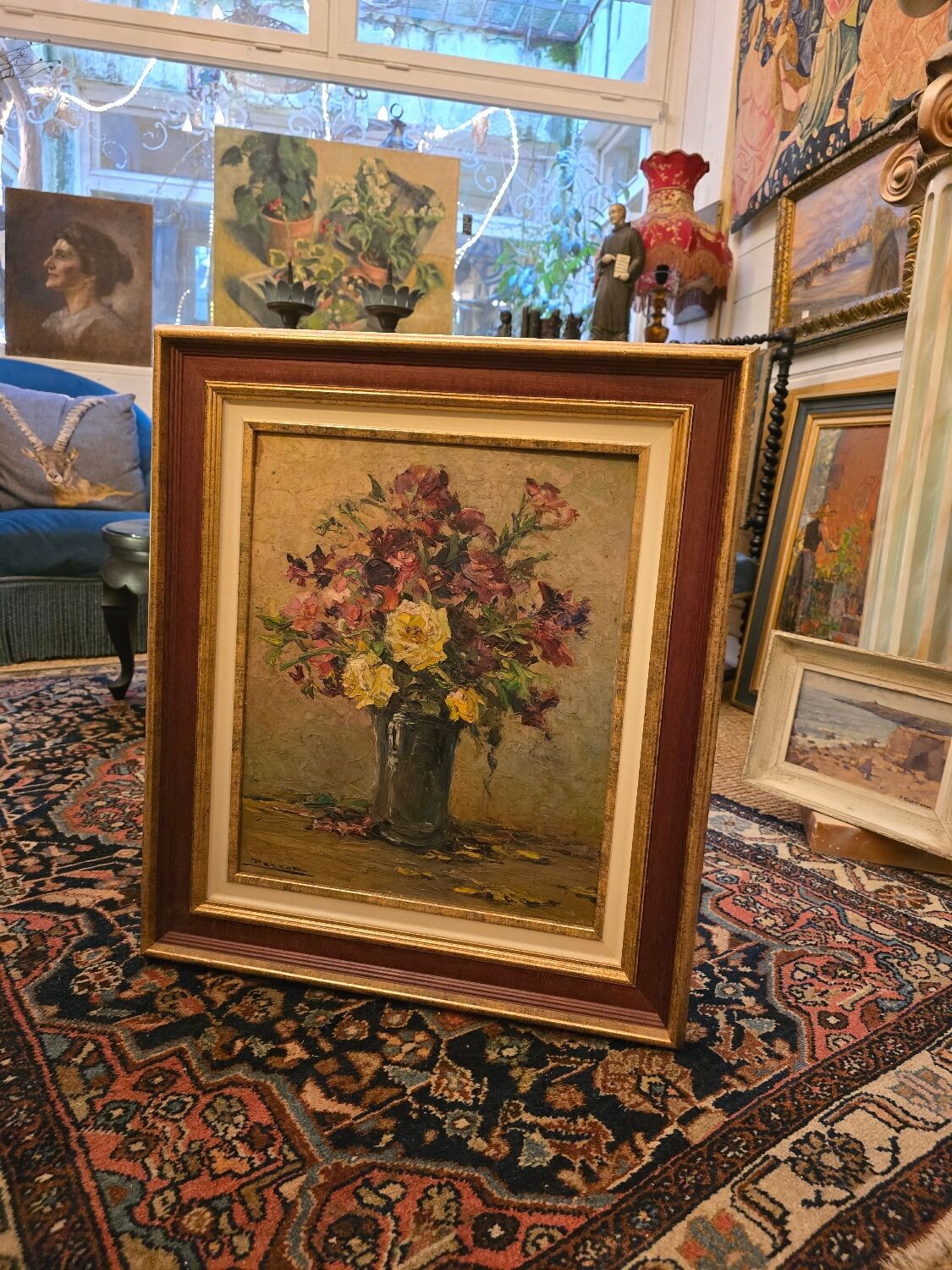 Oil on panel Bouquet