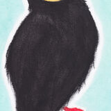 Bird "Golden Cap" - Original Drawing