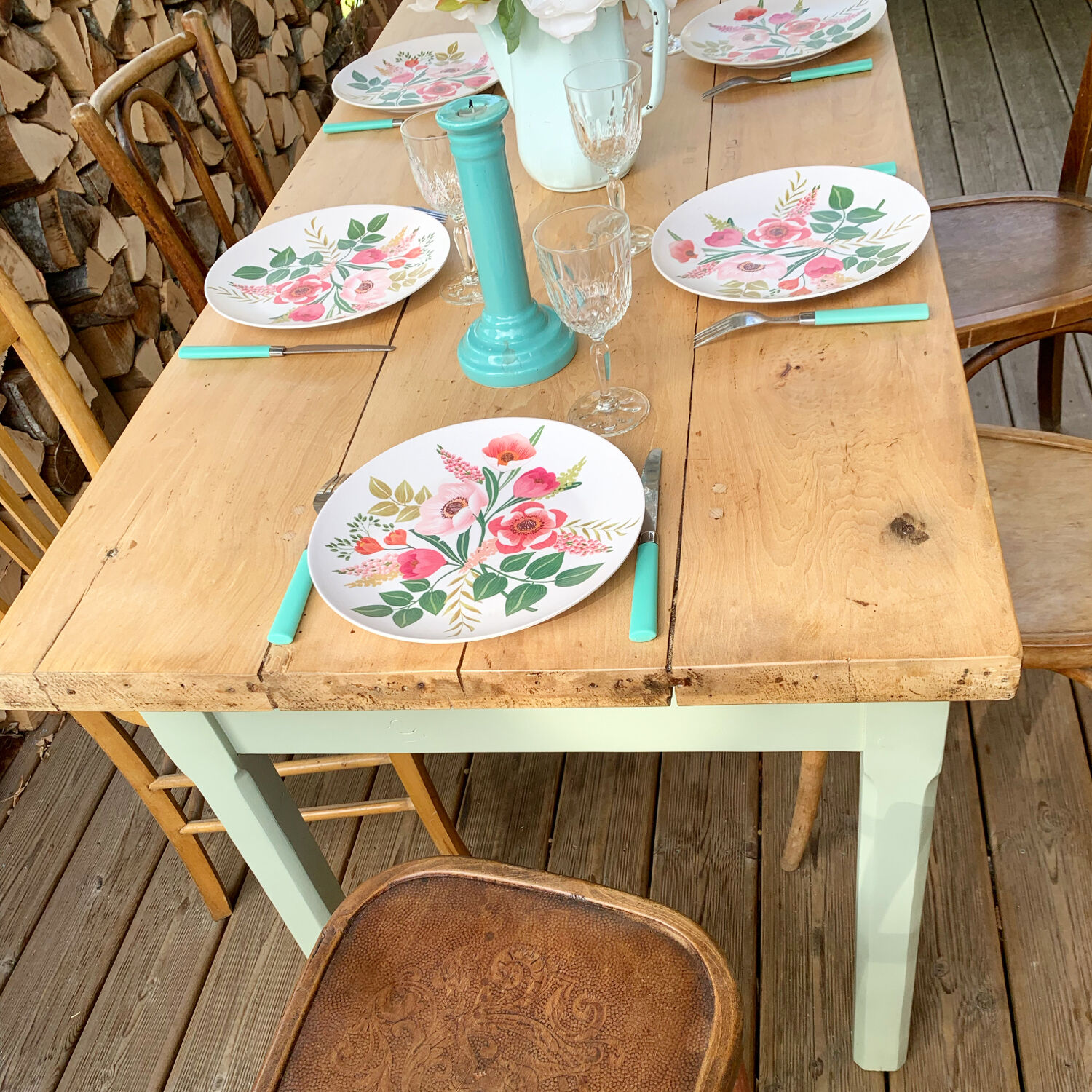 Vintage farm table