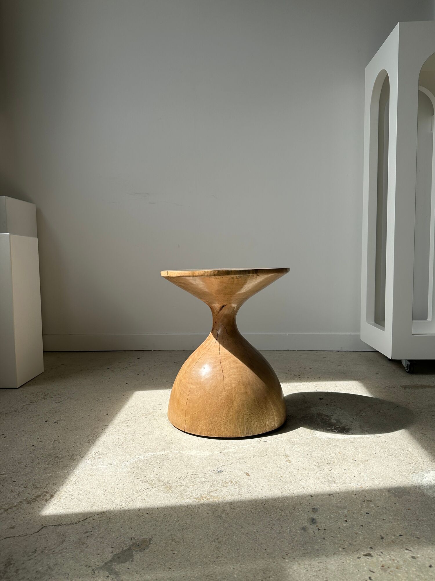 Solid wood sofa end