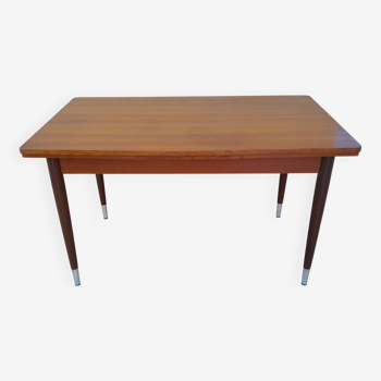 Table scandinave vintage extensible en teck 1950