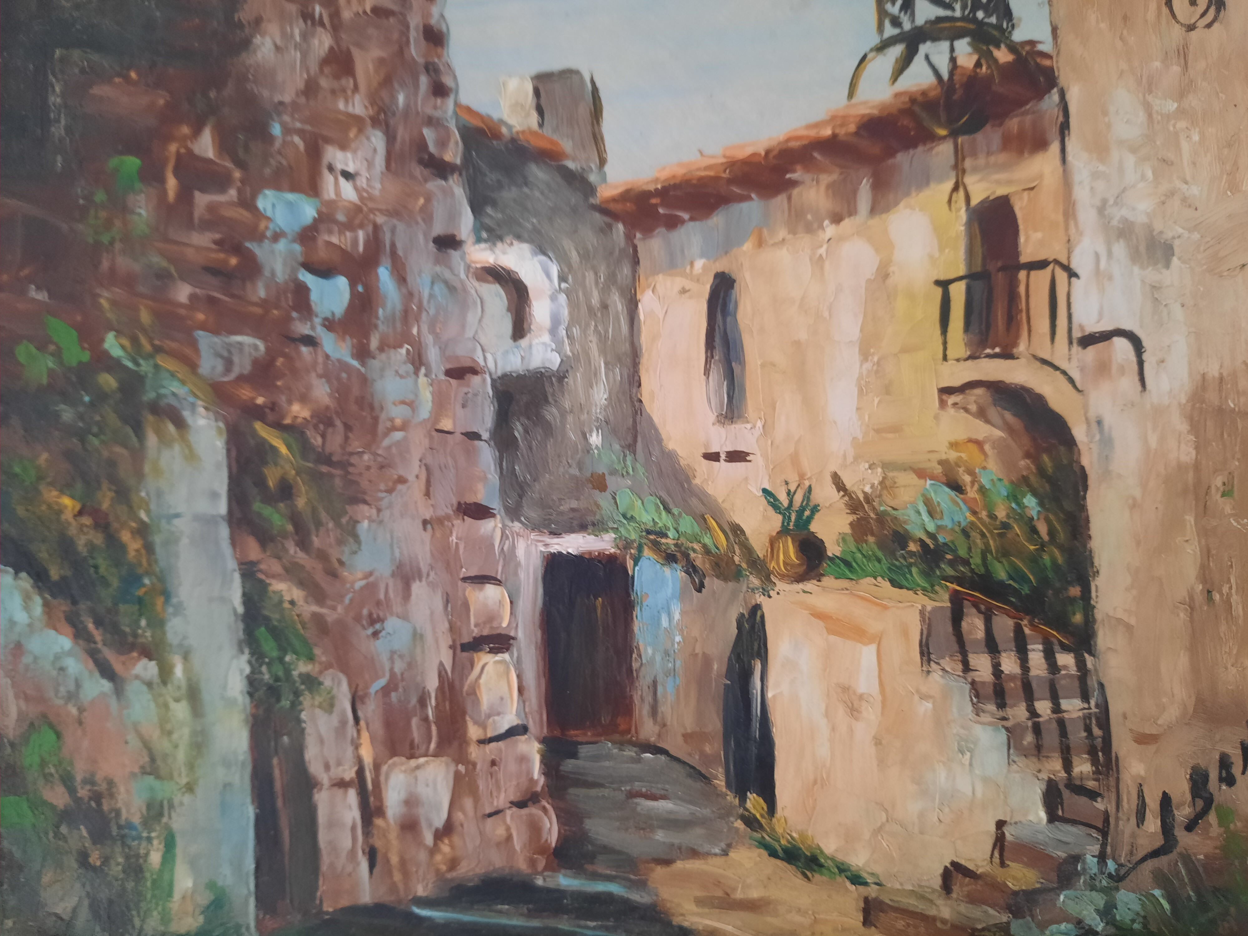 Provençal village painting