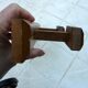 wall coat rack 2 hooks 1950s
