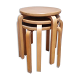 3 Stackable Scandinavian stools
