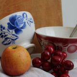 Set of 2 antique ceramic bowls