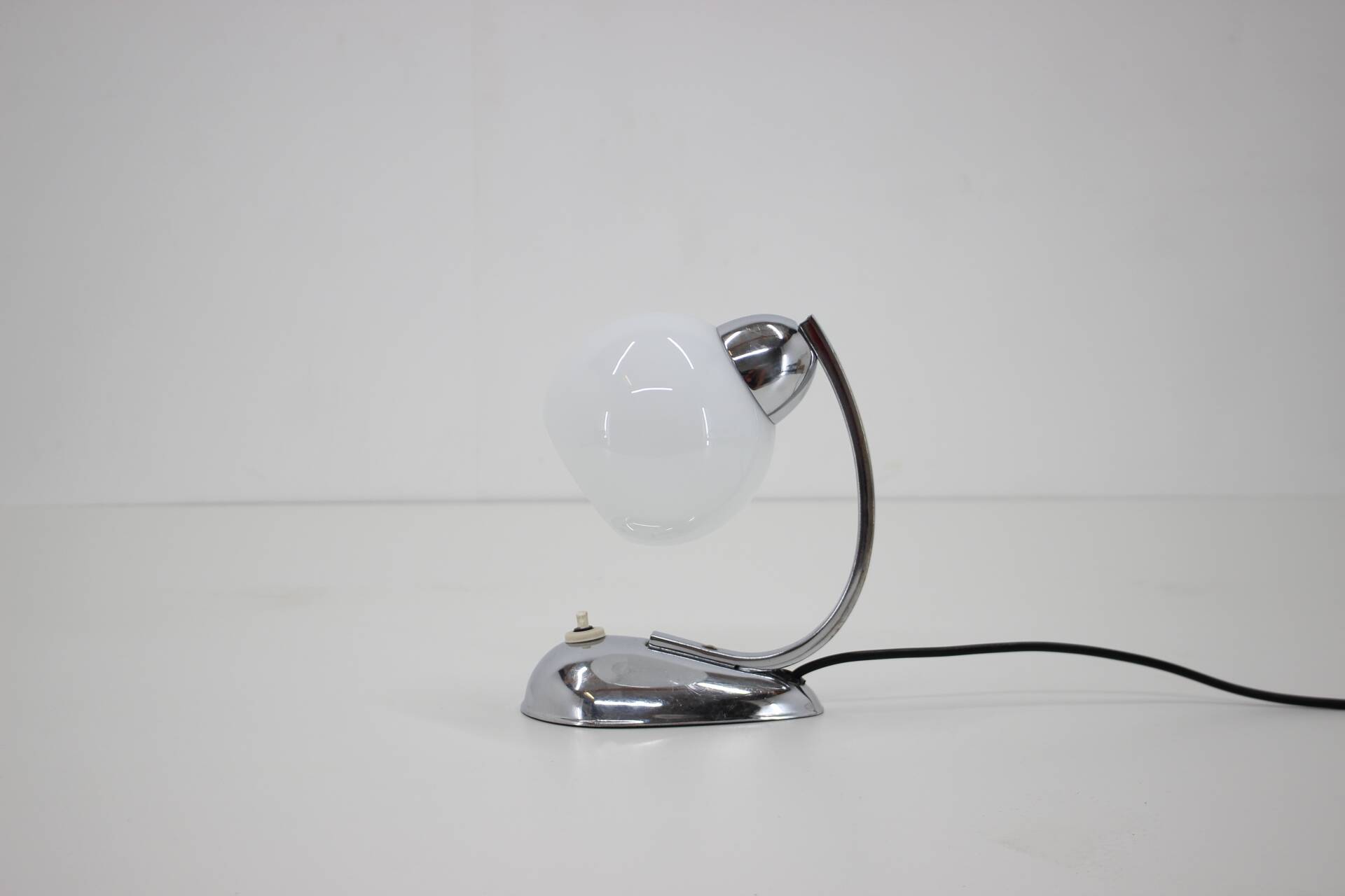 1950s chrome table lamp, Czechoslovakia