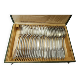 12 spoons and 18 table forks in sterling silver by E. Puiforcat