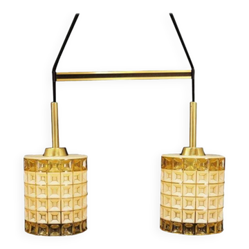 Lustre vintage, design danois, années 1970, production : Danemark