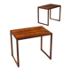 Sled legged pair of rosewood side tables mid-century Denmark 1960