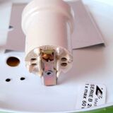 Glass and opaline wall lamp Italy 70s