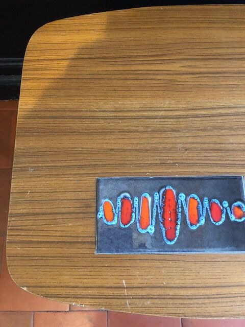 Scandinavian coffee table compass foot