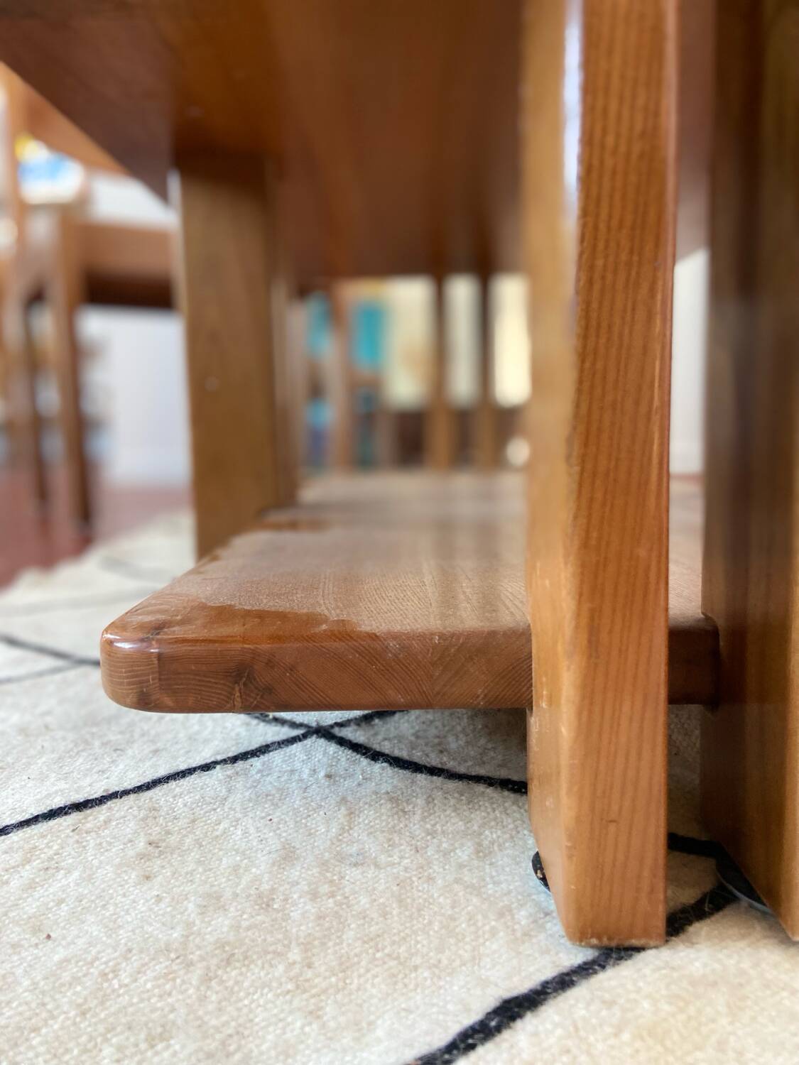 Vintage solid elm table