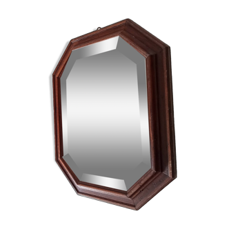 Miroir vintage octogonal biseauté 50*40 cm