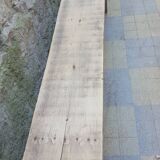 Raw light wood bench