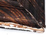 Antique small Louis-Philippe mercury mirror, vintage barber's mirror.