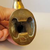 Coat rack wall hook carved brass handle duck head