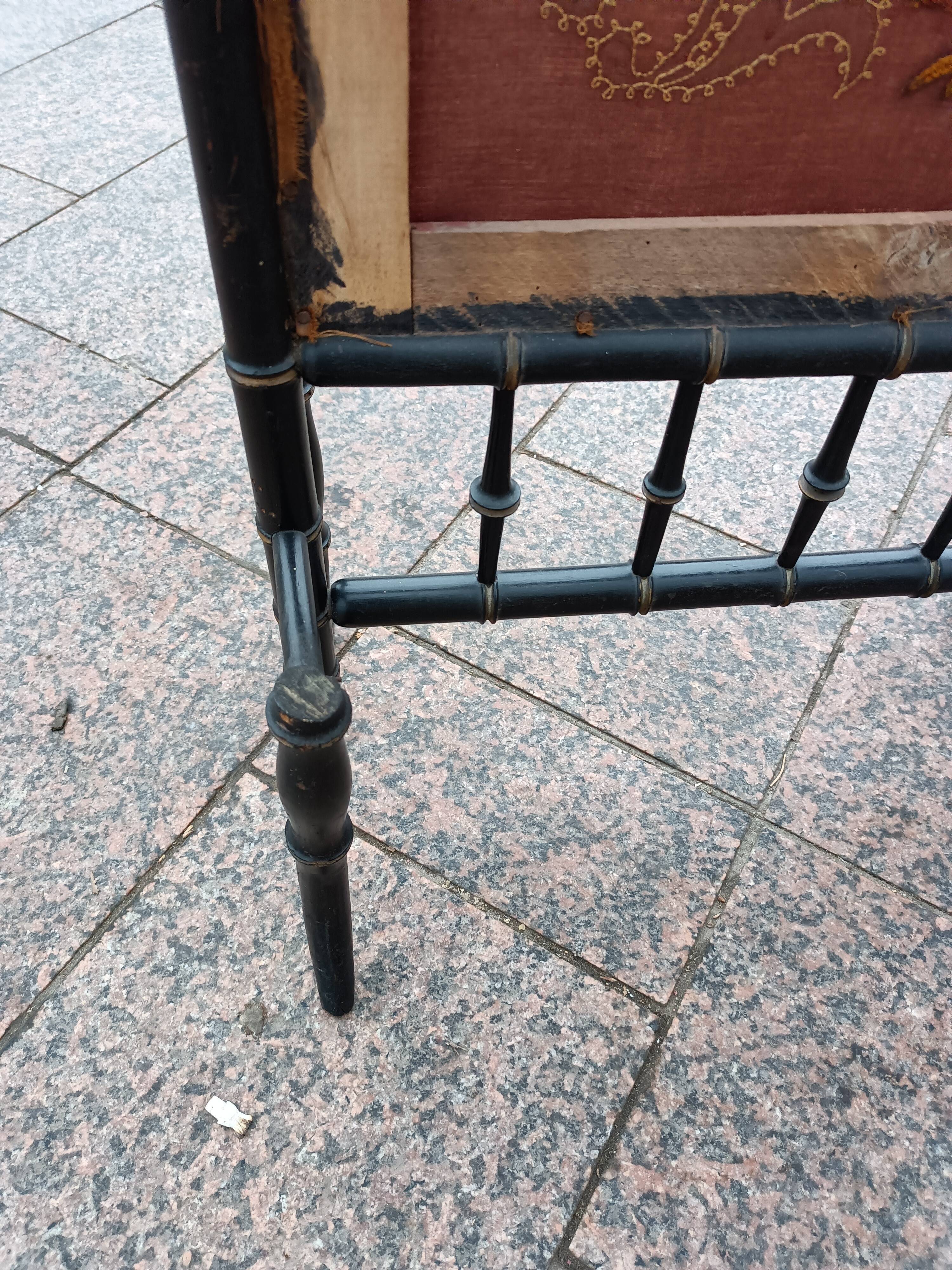 Old blackened wood Napoleon III era