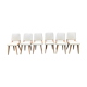 Set de 6 chaises blanches 1960
