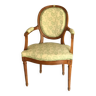 19th century Louis XVI style cabinetmaker medallion armchair