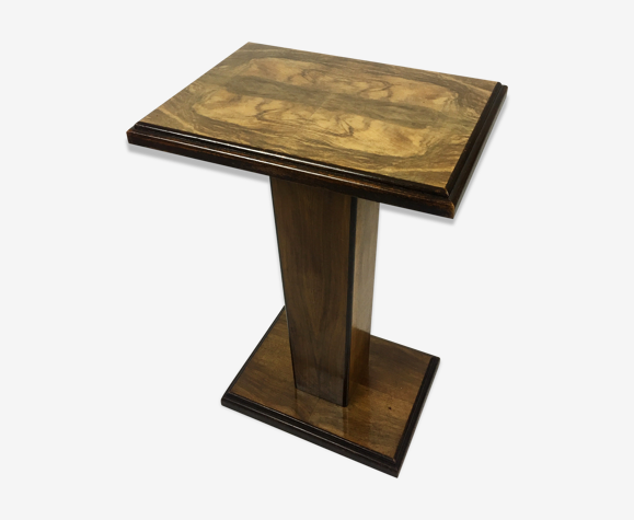 Table Art Deco Bois Et Placage Loupe D Orme Selency