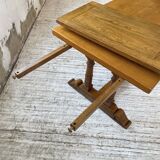 3m oak table from 1950 with its extensions