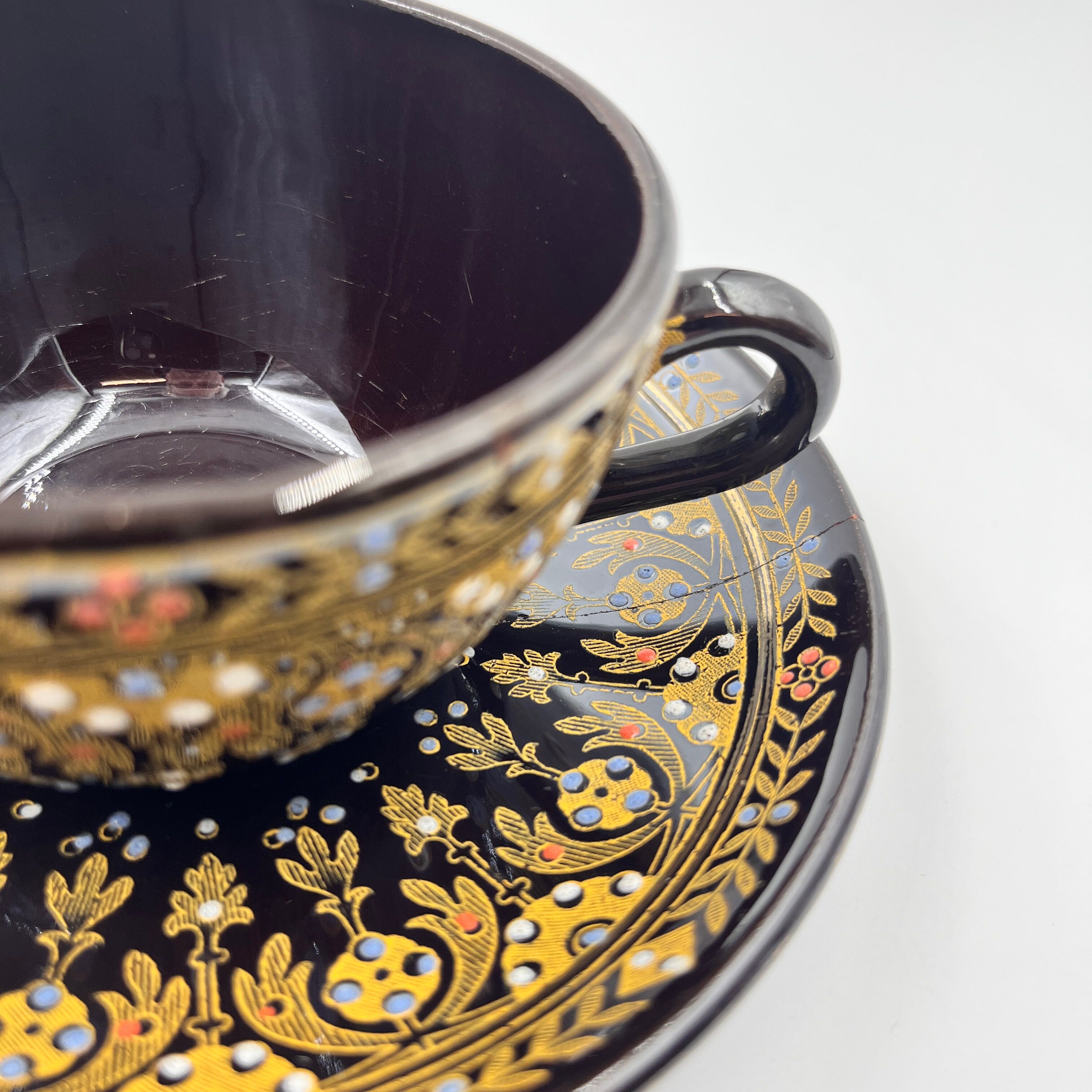 Tea service Sarreguemines Rockingham