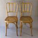 2 caned bistro chairs, Horgen Glarus (Switzerland), around 1925 - no Thonet.