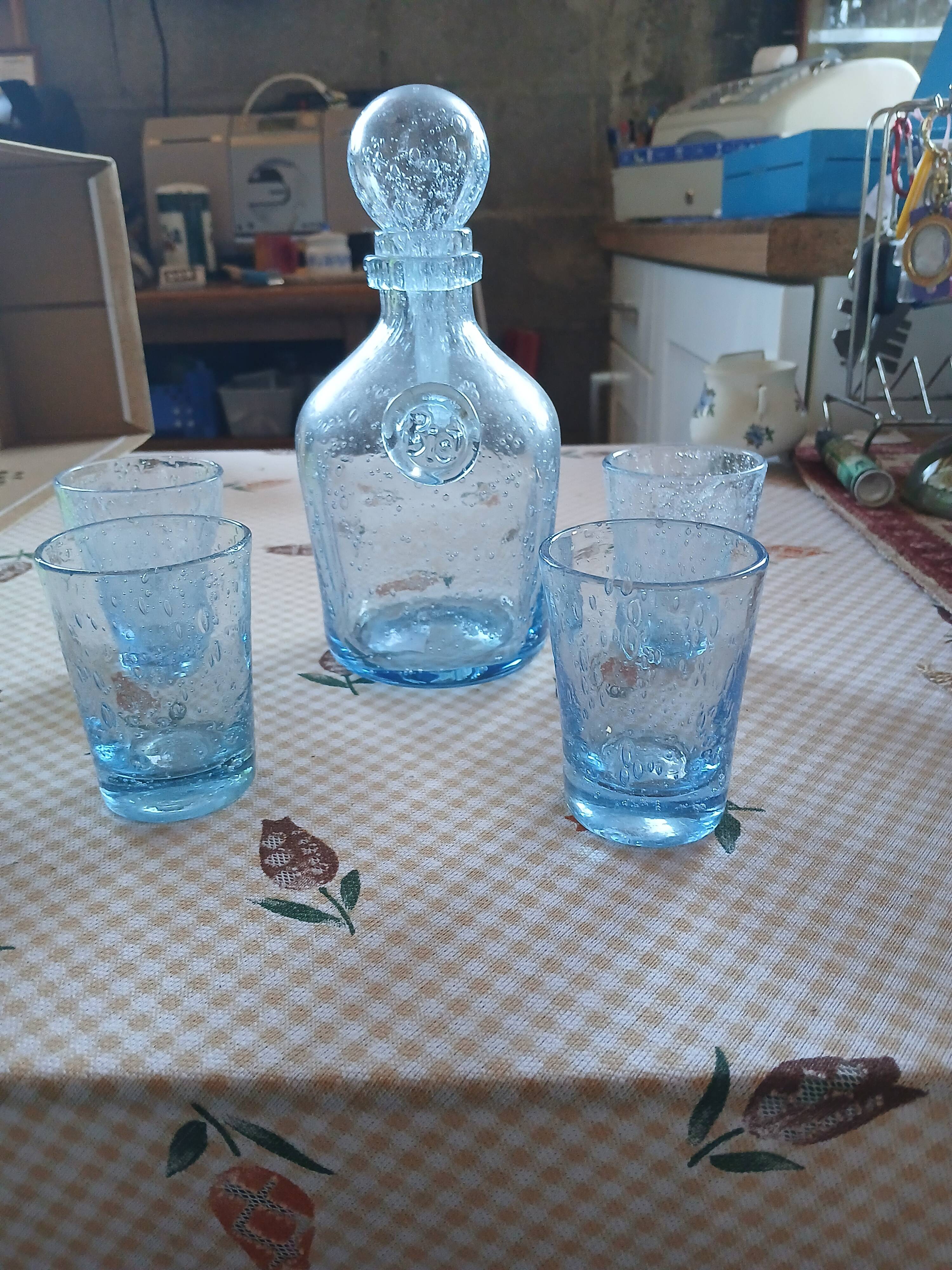 Carafe et verre
