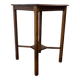 Table d'appoint/plante/étagère vintage haute en bois brun