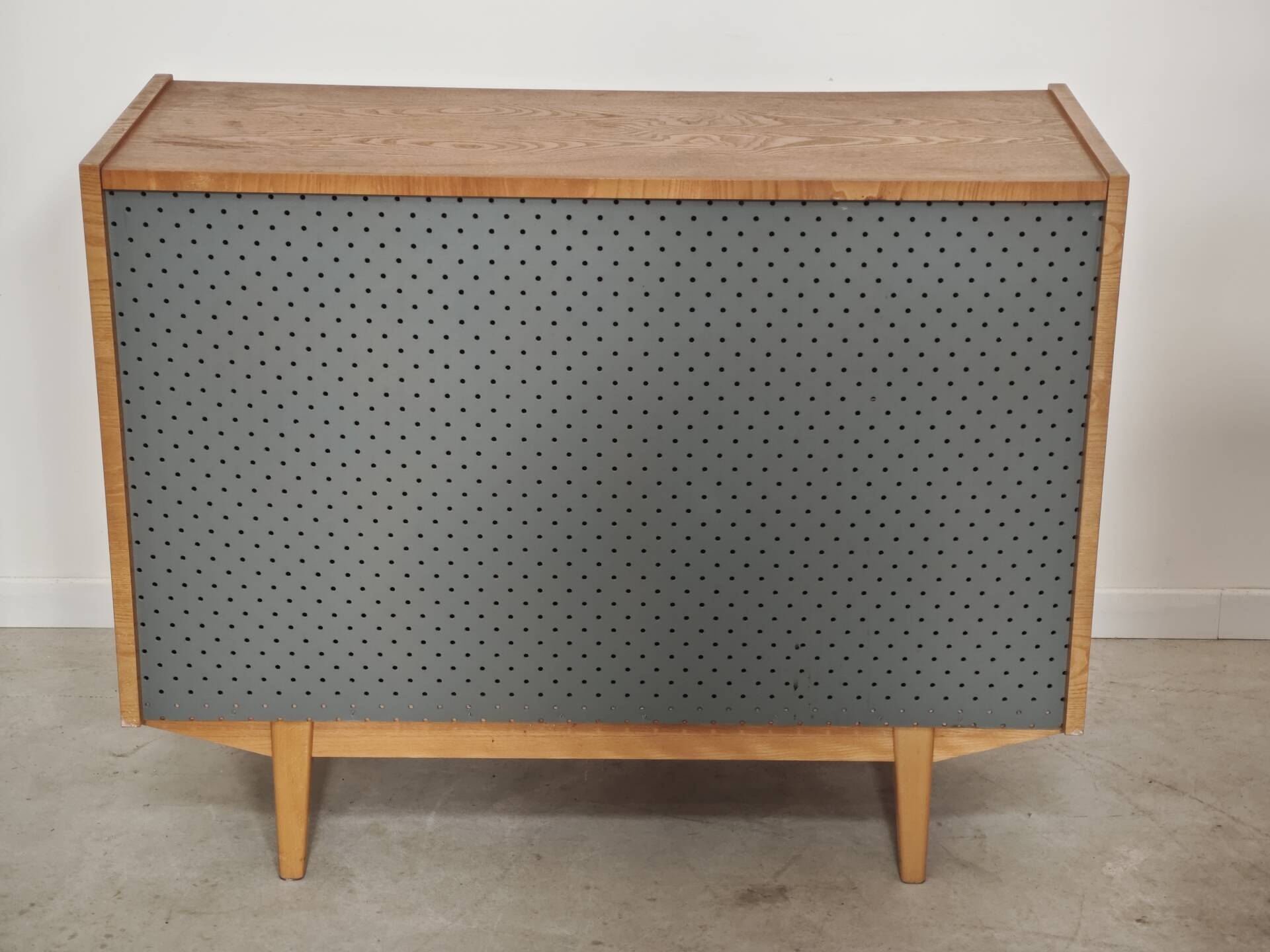 Wooden storage chest for linen or toys Jitona Sobeslav 1960