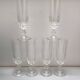 Set of 6 lance model champagne flutes, design made in France from the 1970s.