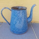 Blue enamelled sheet metal coffee maker