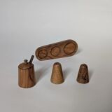 Wooden saucier set