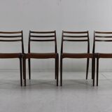 Rosewood danish design dining chairs no 78 by Niels Otto Møller