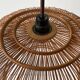 Unique Danish hanging lamp in the shape of a wooden cage, 1960s, Denmark.