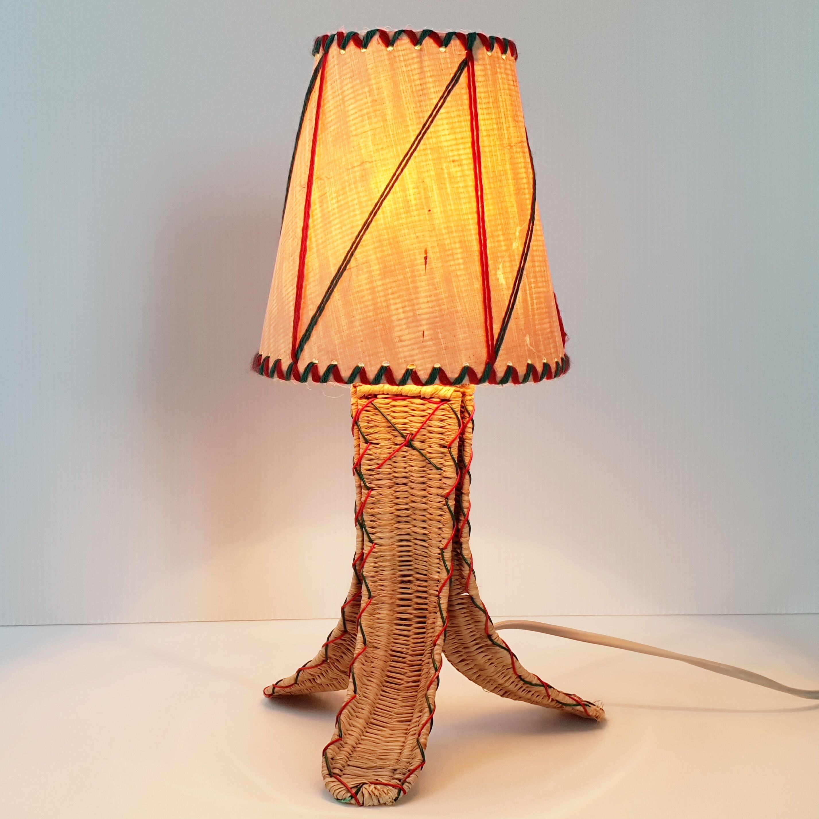 Rattan lamp 1950