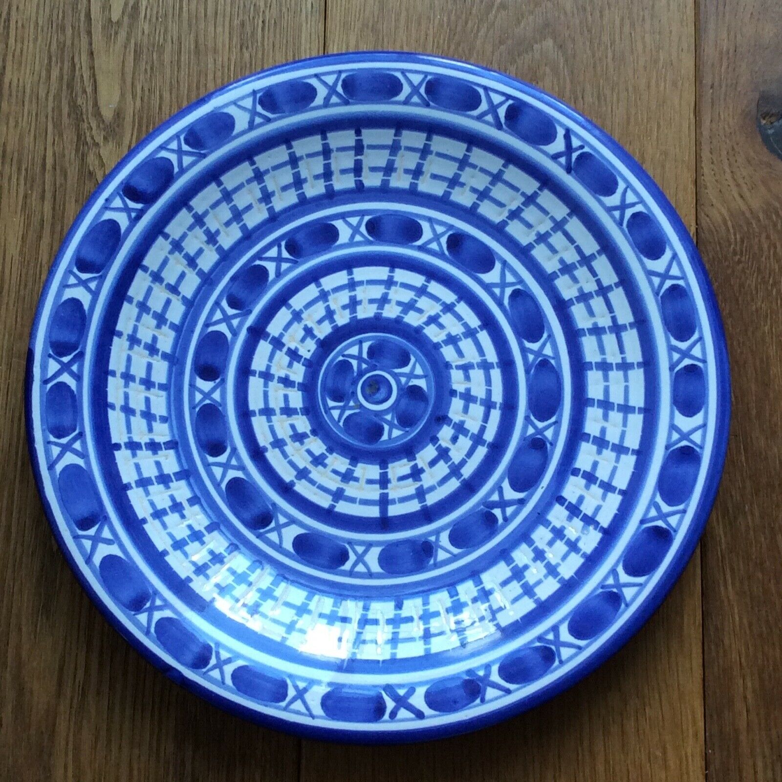 Ceramic plate robert picault vallauris vintage 50s - 24 cm