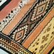 Handmade Algeria sand-coloured carpet 100x210cm