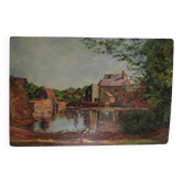 Tableau ancien, huile sur carton