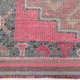 3x10 Pink Vintage Runner Rug, 99x324Cm