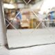 Beveled art deco mirror 99cm x 69cm