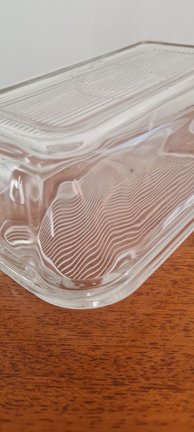 Arcoroc glass butter tray