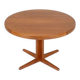 Round extendable teak dining table by Bramin, 1960s