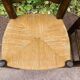 Paire de chaises bois et paillage