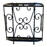 Antique wrought iron umbrella stand - early 20th century